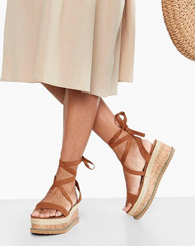 Lace-up espadrilles