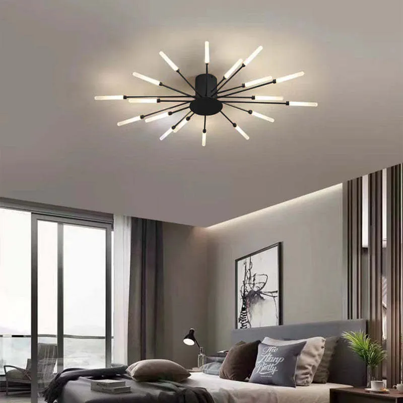 Lowry Flush Mount Ceiling Light Fireworks 3 Color
