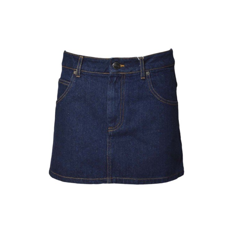 Mini Skirt In Blue Denim