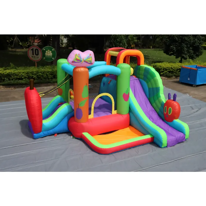Backyard Kids The Very Hungry Caterpillar™ Bounce House with Slide and Blower